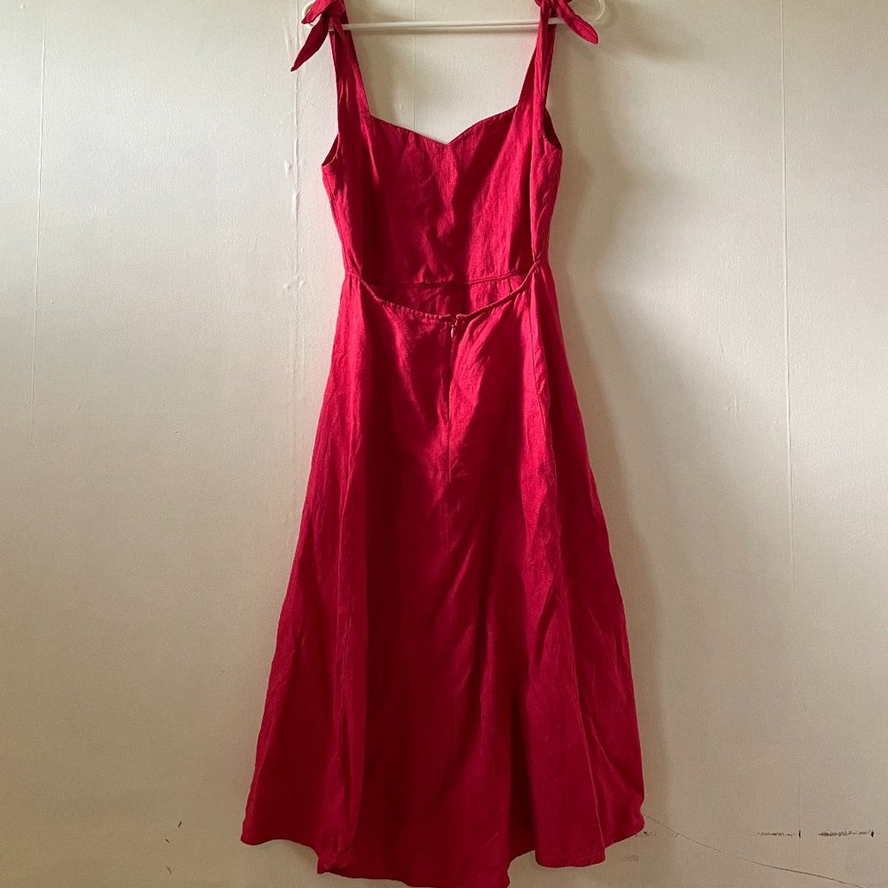Reformation Red Backless Dress - Picture 3 of 6